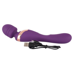 Wibrator i masażer łechtaczki 2 końce 21cm 8trybów
